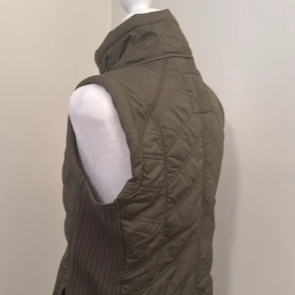 prAna Diva Vest - Women's Medium - Olive Green / Tan - Shearling (NWT) - Picture 7 of 10